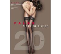 FALKE Bas Adhésif Noir Mat Avec Dentelle Décorative Mod 41520 MATT DELUXE 20 den