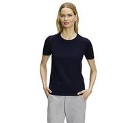 FALKE Basic Round Neck W S/s Sh coton doux sur la peau 1 pièce, T-shirt Femme, Bleu Space Blue 6116, XL
