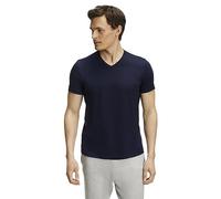 FALKE Basic V-Neck M S/s Sh coton doux sur la peau 1 pièce, T-shirt Homme, Bleu Space Blue 6116, XL