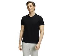 FALKE Basic V-Neck M S/s Sh coton doux sur la peau 1 pièce, T-shirt Homme, Noir Black 3000, XL