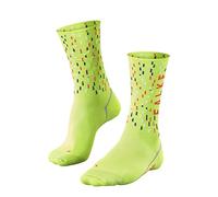 FALKE BC Impulse Peloton U SO respirantes anti-ampoule 1 paire, Chaussettes de cyclisme Mixte, Jaune (Lightning 1690), 42-43