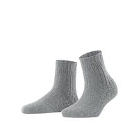 FALKE Bedsock Rib W Hp laine épaisses fantaisie 1 paire, Chaussettes Femme, Gris Silver 3290, 39-42