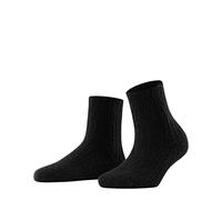 FALKE Bedsock Rib W Hp laine épaisses fantaisie 1 paire, Chaussettes Femme, Noir Black 3009, 35-38