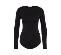 FALKE Fine Cotton Crew Neck W Bo matière douce manches longues 1 pièce, Body Femme, Noir Black 3009, M 40-42