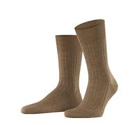 FALKE Bristol Pure M So laine unies 1 paire, Chaussettes Homme, Marron Nutmeg Melange 5410, 43-44
