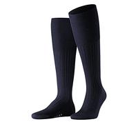 FALKE Bristol Pure M Kh laine unies 1 paire, Chaussettes longues Homme, Bleu Dark Navy 6370, 45-46