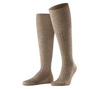 FALKE Bristol Pure M Kh laine unies 1 paire, Chaussettes longues Homme, Marron Nutmeg Melange 5410, 39-40