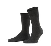FALKE Bristol Pure M So laine unies 1 paire, Chaussettes Homme, Gris Anthracite Melange 3080, 39-40