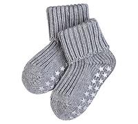 FALKE Catspads Cotton B HP épais picots sur la semelle 1 paire, Chaussettes Chaussons Mixte bébé, Gris (Light Grey 3400), 62-68