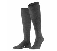 Falke Chaussettes longues Airport M laine/coton unies 1 paire Gris Dark Grey 3070 43-44