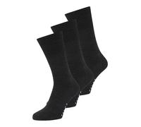 FALKE Chaussettes 'Airport' anthracite / gris clair, Taille 43-44