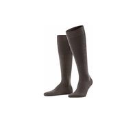 Falke Chaussettes longues Airport M – laine/coton, Marron chiné 5041, Homme, 45-46, 1 paire
