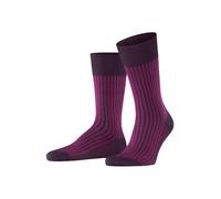 FALKE Oxford Stripe M So coton fantaisie 1 paire, Chaussettes Homme, Violet Aubergine 8282, 41-42