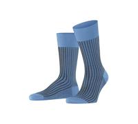 FALKE Oxford Stripe M So coton fantaisie 1 paire, Chaussettes Homme, Bleu Cornflower Blue 6554, 43-44