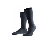 Falke Chaussettes Homme Airport M – laine/coton unies – Bleu Dark Navy 47-48