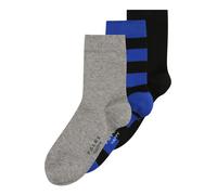 FALKE Chaussettes bleu / gris chiné / noir, Taille 27-30