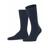 Falke Chaussettes Homme Airport M – laine/coton unies – 1 paire – Bleu Space Blue 6116 – 41-42