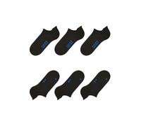 FALKE Cool Kick Sneaker Multipack U Sn respirantes unies lot de 3 paires, Chaussettes basses Mixte, Noir Black 3000, 37-38