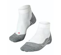 Falke Chaussettes de running RU4 Endurance Short Anti-ampoule Coton Blanc/Gris Taille 44-45