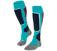 Falke - Chaussettes de ski - SK2 Intermediate W Peacock Blue pour Femme en Laine - Taille 39-40 - Bleu Bleu 39-40
