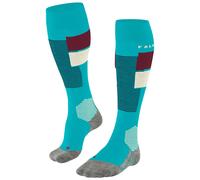 Falke - Chaussettes de ski - SK4 Advanced W Peacock Blue pour Femme en Laine - Taille 39-40 - Bleu Bleu 39-40