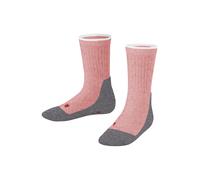 FALKE Chaussettes de sport 'Active Everyday' gris foncé / rose chiné / rouge foncé, Taille 128-142