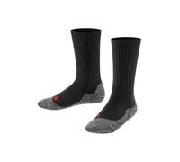 FALKE Chaussettes de sport gris foncé / rouge / noir, Taille 128-142