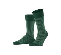 FALKE Oxford Stripe M So coton fantaisie 1 paire, Chaussettes Homme, Vert Hunter Green 7441, 43-44