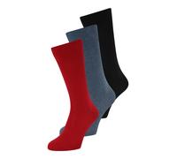 FALKE Family Multipack M So coton durable unies lot de 3 paires, Chaussettes Homme, Multicolore Blue Mix Red 0020, 43-46