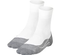 FALKE Chaussettes Femme pack de 2 - Ergonomic Fitness Chaussettes de course, Sport System, 37-42 Blanc/Gris (2020) 37-38 (4-5 UK)