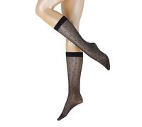 FALKE Chaussettes fines 'Dot' marine, Taille 35-38