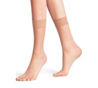 FALKE Chaussettes fines 'Shelina' jaune d'or, Taille 35-38