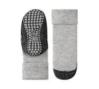 Falke Chaussettes-chaussons Cosyshoe Minis K HP laine, picots semelle, mixte enfant Gris 3400 25/26