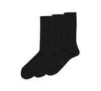Falke Chaussettes homme Family Multipack M coton durable unies lot de 3 paires Noir Black 3000 43-46