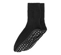 Falke Chaussettes Homepads Homme – Coton/Laine, picots sur semelle – Gris 47-50