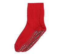 FALKE Chaussettes 'Homepads' gris / rouge, Taille 35-38
