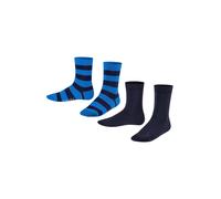 FALKE Chaussettes 'Happy' bleu / bleu marine, Taille 31-34