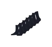 FALKE Happy Multipack W So coton unies lot de 6 paires, Chaussettes Femme, Bleu Dark Navy 6375, 39-42