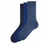 FALKE Chaussettes 'Happy' marine / bleu foncé / bleu chiné, Taille 39-42