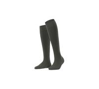 FALKE Chaussettes longues femme Softmerino W Kh Laine et coton unies Vert military 41-42