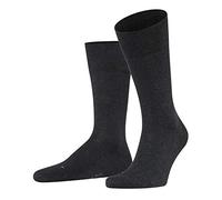 FALKE Chaussettes Homme Coton Avec Bords Souples Non-Comprimants Sur Le Mollet Sans Motif Gris Noir Plus De Couleurs 1 Paire Sensitive London