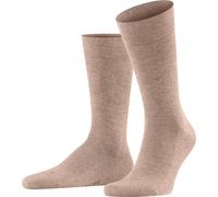 FALKE chaussettes homme - Sensitive London, bas, uni, mélange de coton marron clair 47-50