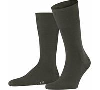 FALKE Chaussettes Hommes - Airport, Bas Courts, Chaussettes de Loisirs et d'Affaires, Couleurs Unies Vert mel. 45-46