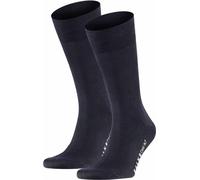 FALKE Chaussettes Hommes Lot de 2 - Cool 24/7, chaussettes business, chaussettes courtes, uni #1 bleu foncé 43-44