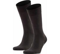 FALKE Chaussettes Hommes Lot de 2 - Cool 24/7, chaussettes business, chaussettes courtes, uni #1 Marron 41-42