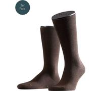 FALKE Chaussettes hommes Swing pack de 2 - Hommes, Bas,Twopack, Uni, 39-46 Marron 39-42 (UK 5-8.5)