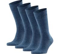FALKE Chaussettes hommes Swing pack de 4 - Hommes, Bas, Uni, 39-46 Marine 43-46 (UK 9-11)