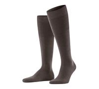 Falke Chaussettes longues Airport M – laine/coton, Marron chiné 5041, Homme, 45-46, 1 paire