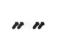 FALKE Happy Multipack M Sn coton unies lot de 6 paires, Chaussettes basses Homme, Multicolore Black White 0030, 43-46