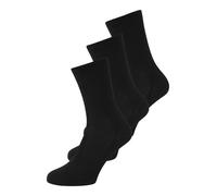 FALKE Family Multipack W So coton durable unies lot de 3 paires, Chaussettes Femme, Noir Black 3009, 35-38